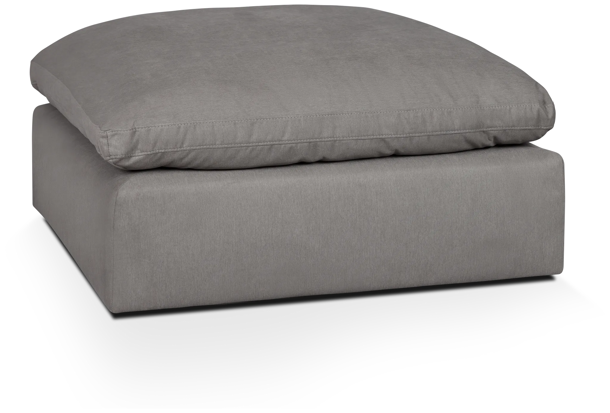 Nixon Light Gray Fabric Cocktail Ottoman