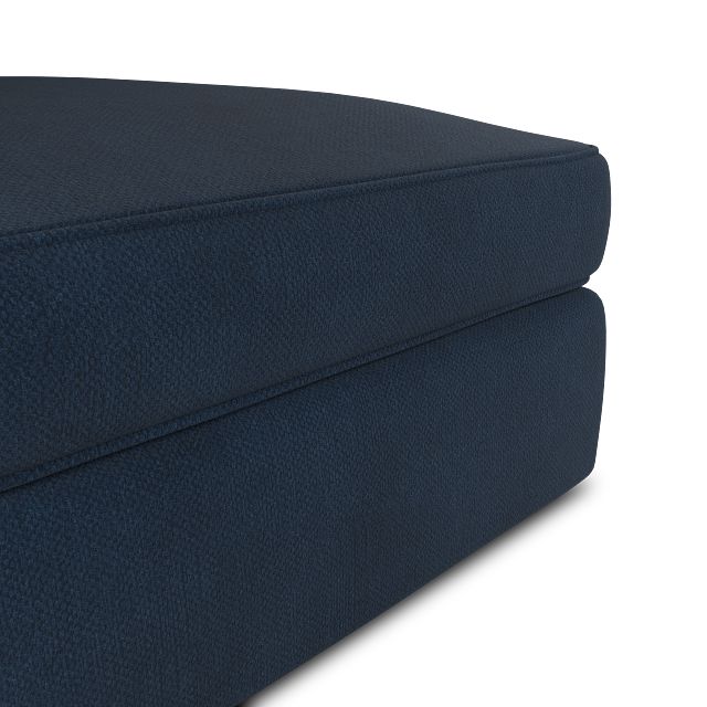 Siesta Revenue Dark Blue Fabric Ottoman