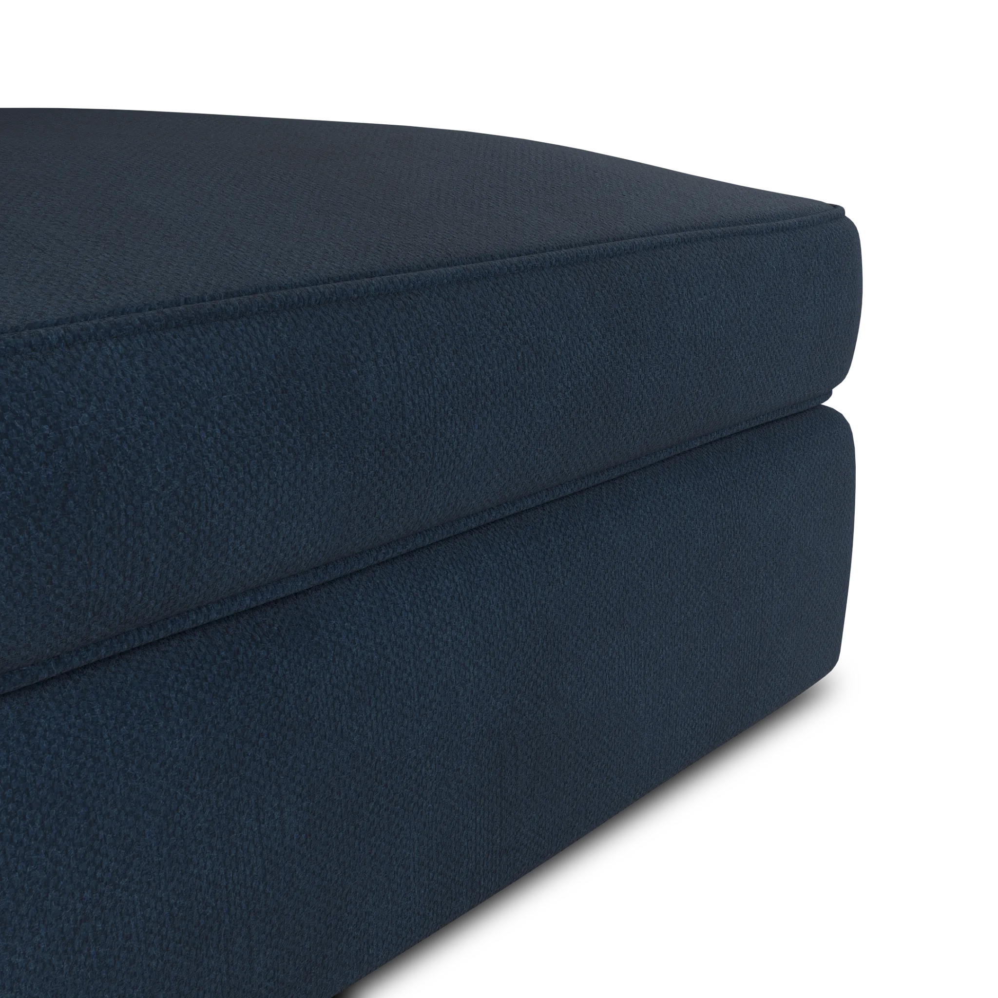 Siesta Revenue Dark Blue Fabric Ottoman