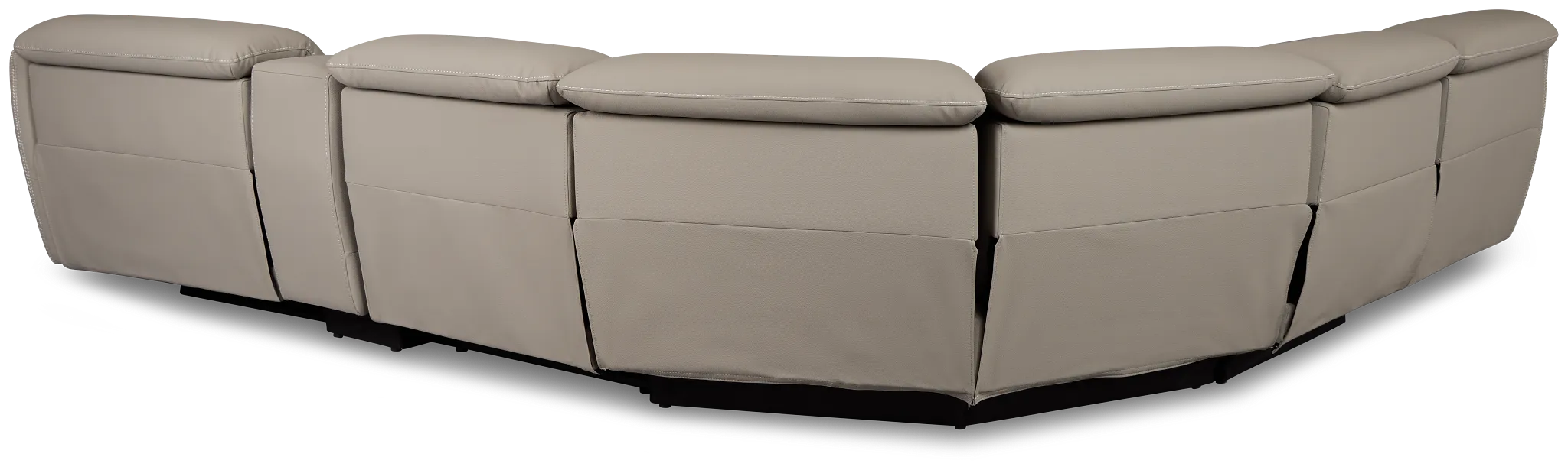 Jett Gray Micro Medium Triple Power 2-arm Sectional