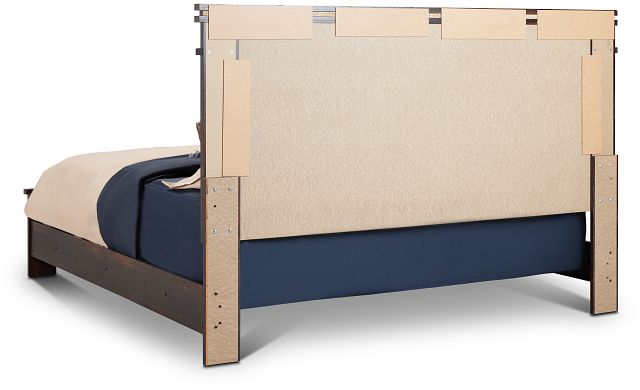 Logan Dark Tone Panel Bed