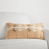Butan Light Brown Lumbar Accent Pillow