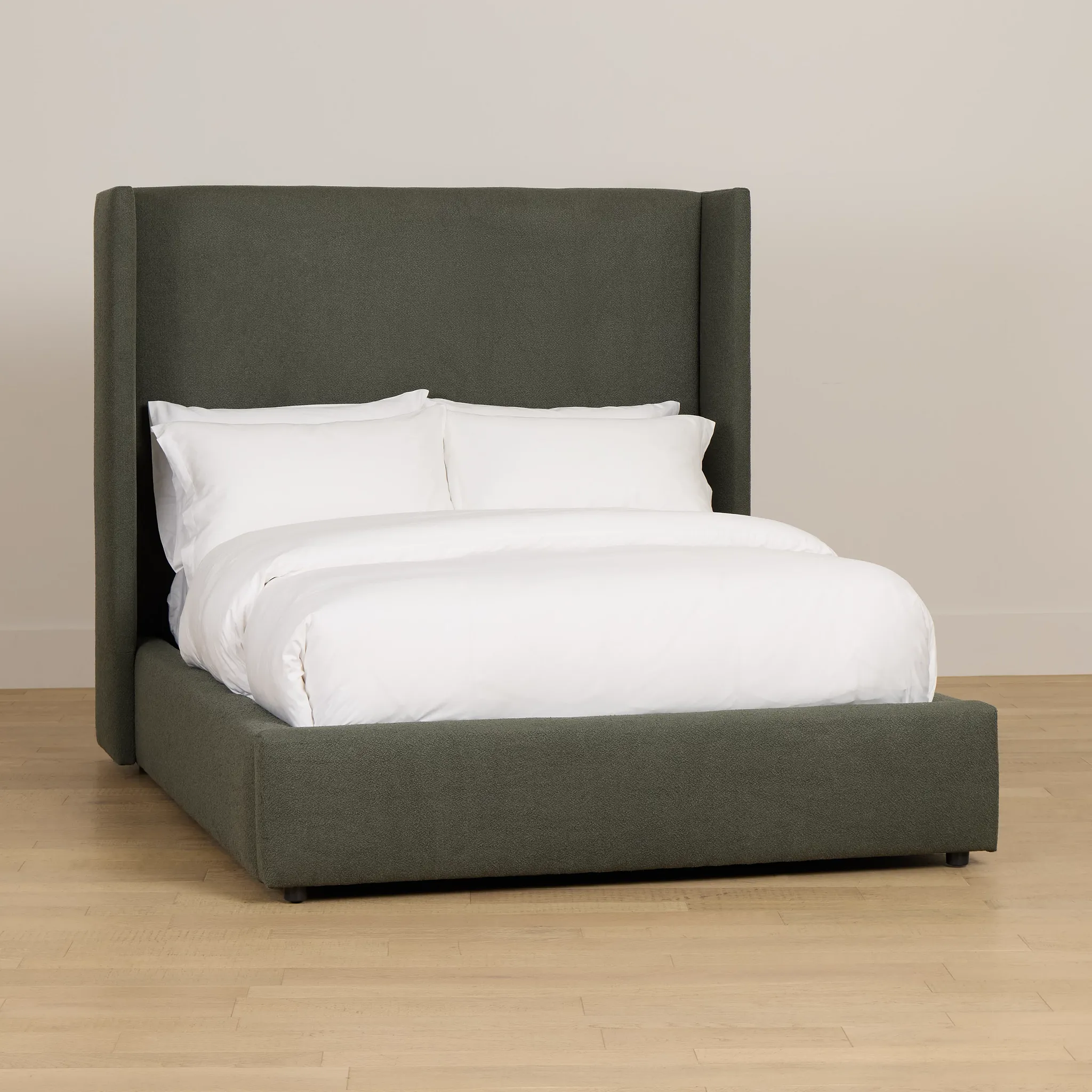 Captiva Sutton Green 60" Upholstered Shelter Bed