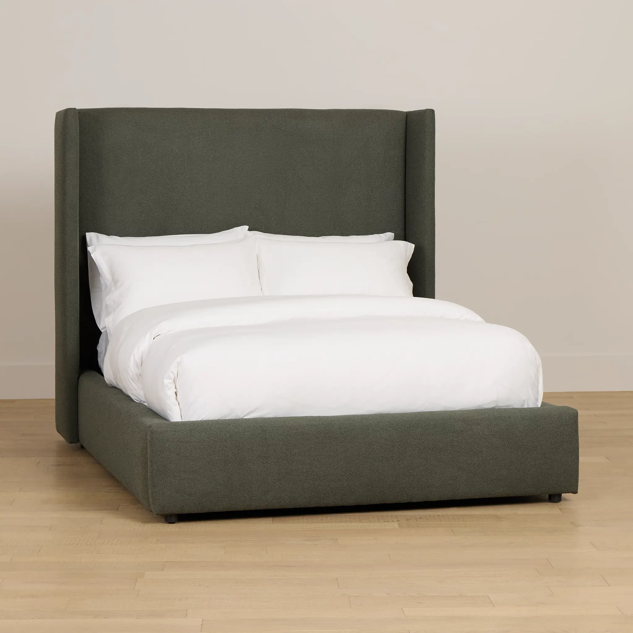 Captiva Sutton Green 60" Upholstered Shelter Bed Captiva Sutton Green 60" Upholstered Shelter Bed