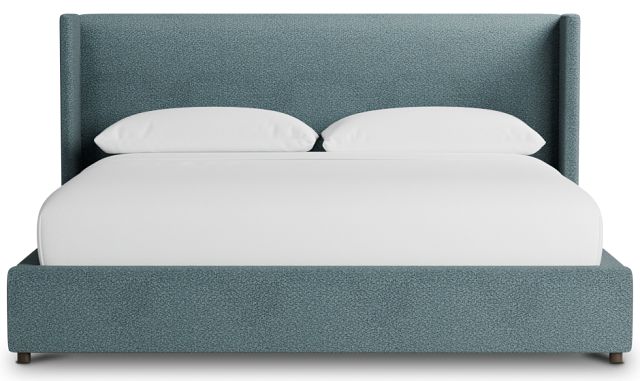 Captiva Sutton Blue 48" Upholstered Shelter Bed