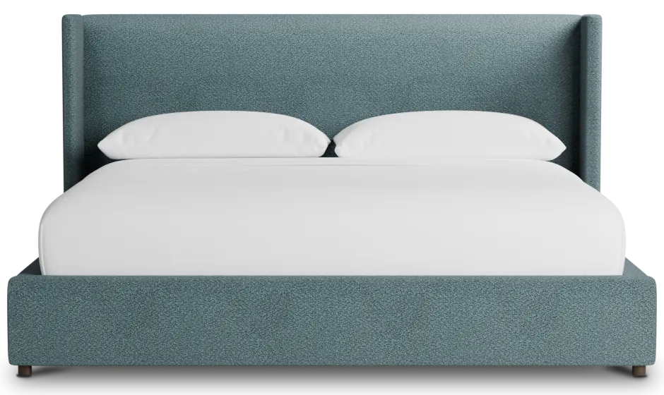 Captiva Sutton Blue 48" Upholstered Shelter Bed