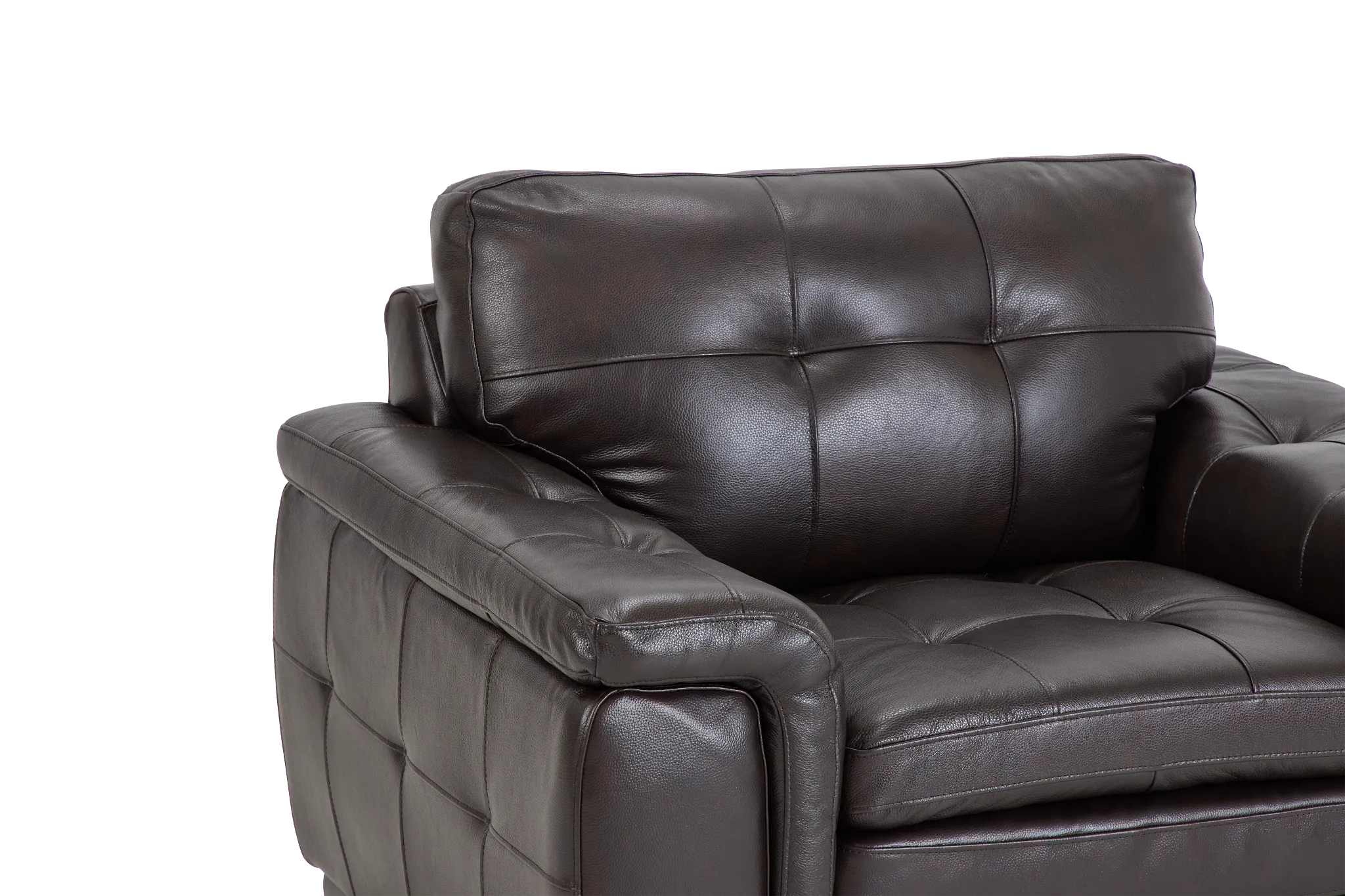 Braden Dark Brown Leather Chair