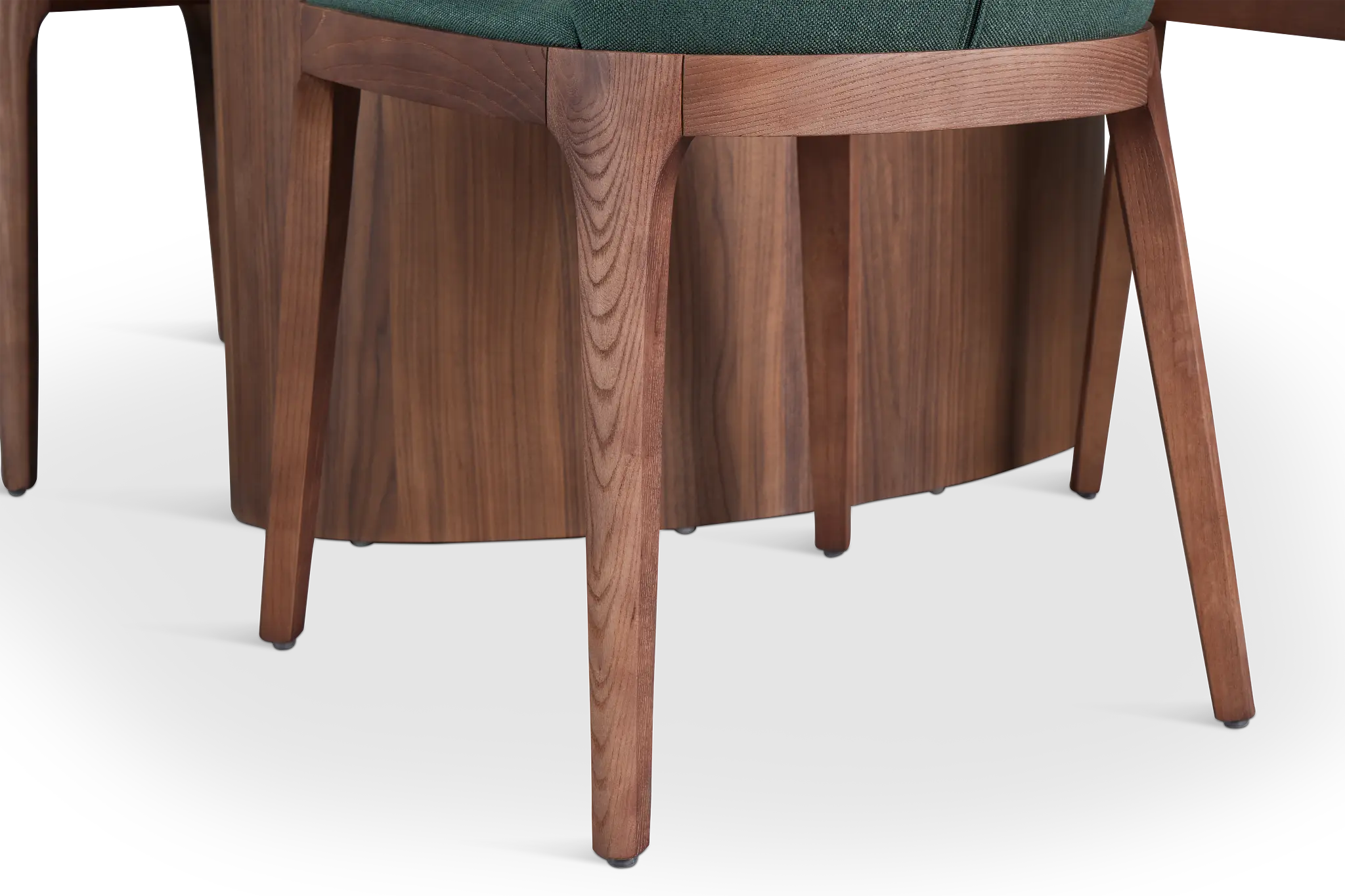 Nomad Mid Tone 78" Oval Table & 4 Dark Green Chairs W/ Mid-tone Legs Nomad Mid Tone 78" Oval Table & 4 Dark Green Chairs W/ Mid-tone Legs