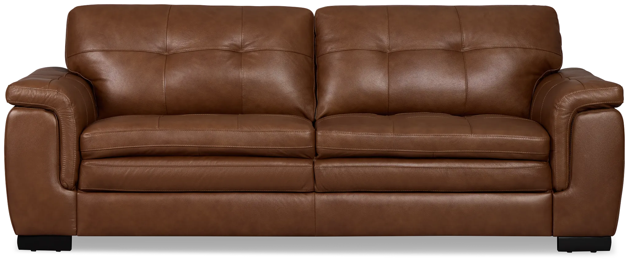 Braden Medium Brown Leather Sofa