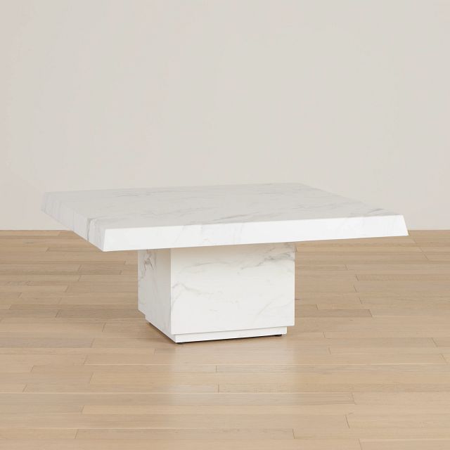 Vilano White Square Coffee Table