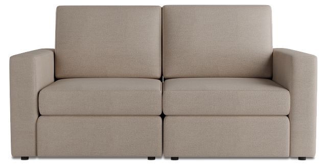 Citymod Beige Fabric 2-piece Modular Sofa