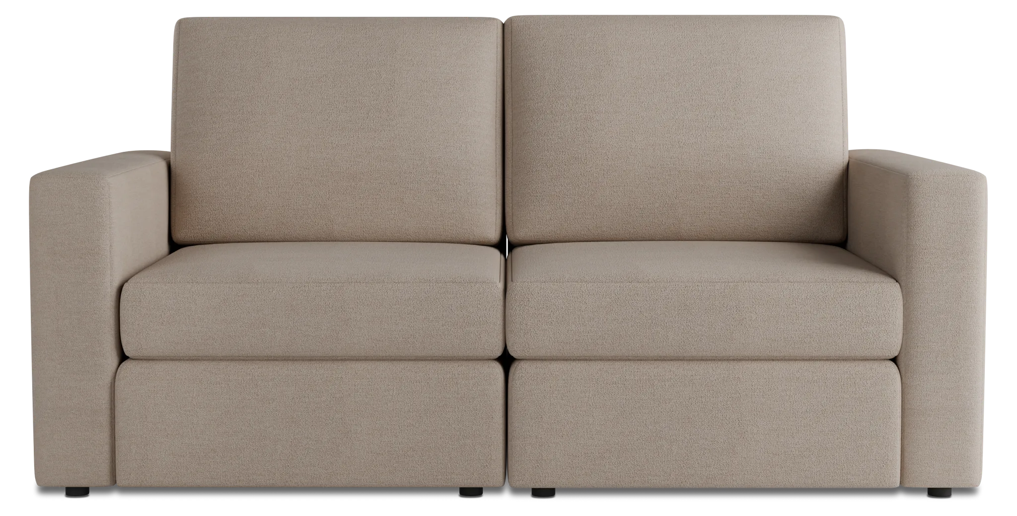 Citymod Beige Fabric 2-piece Modular Sofa