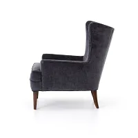 Four Hands Clare Dark Gray Velvet Accent Chair