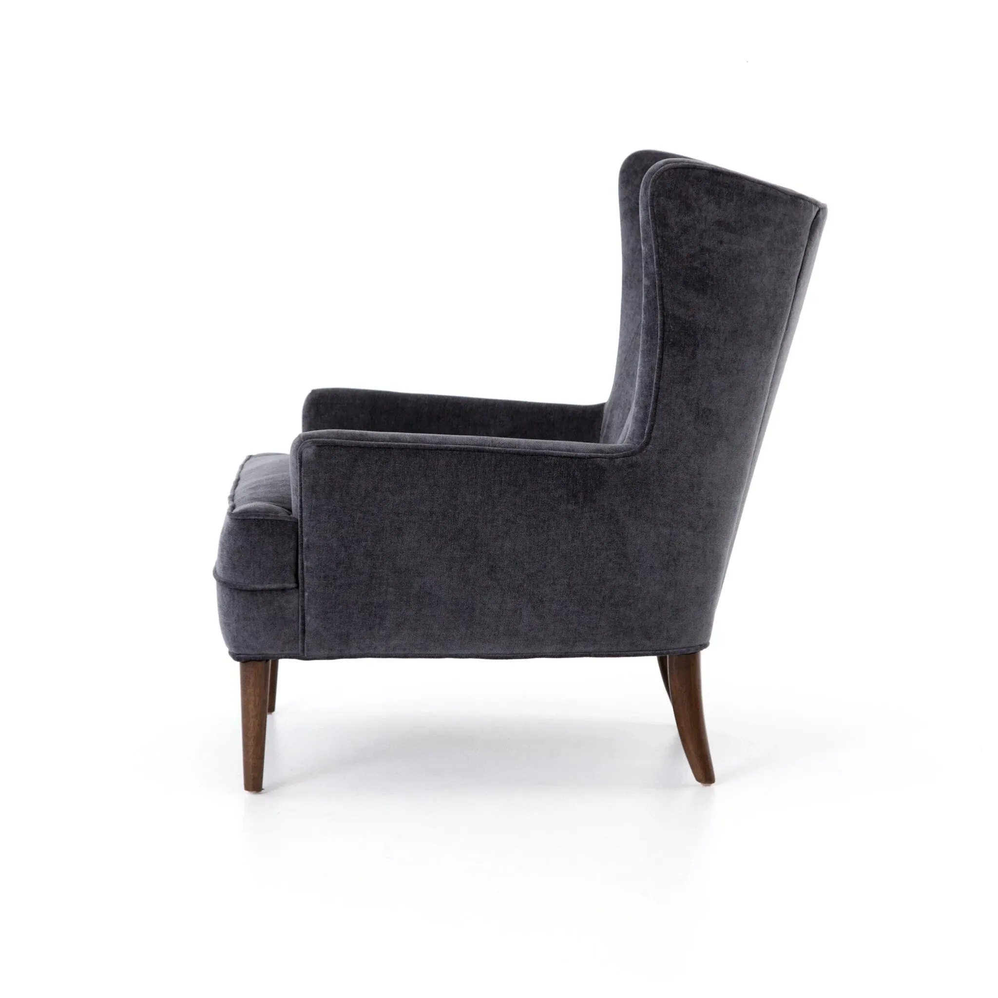 Four Hands Clare Dark Gray Velvet Accent Chair