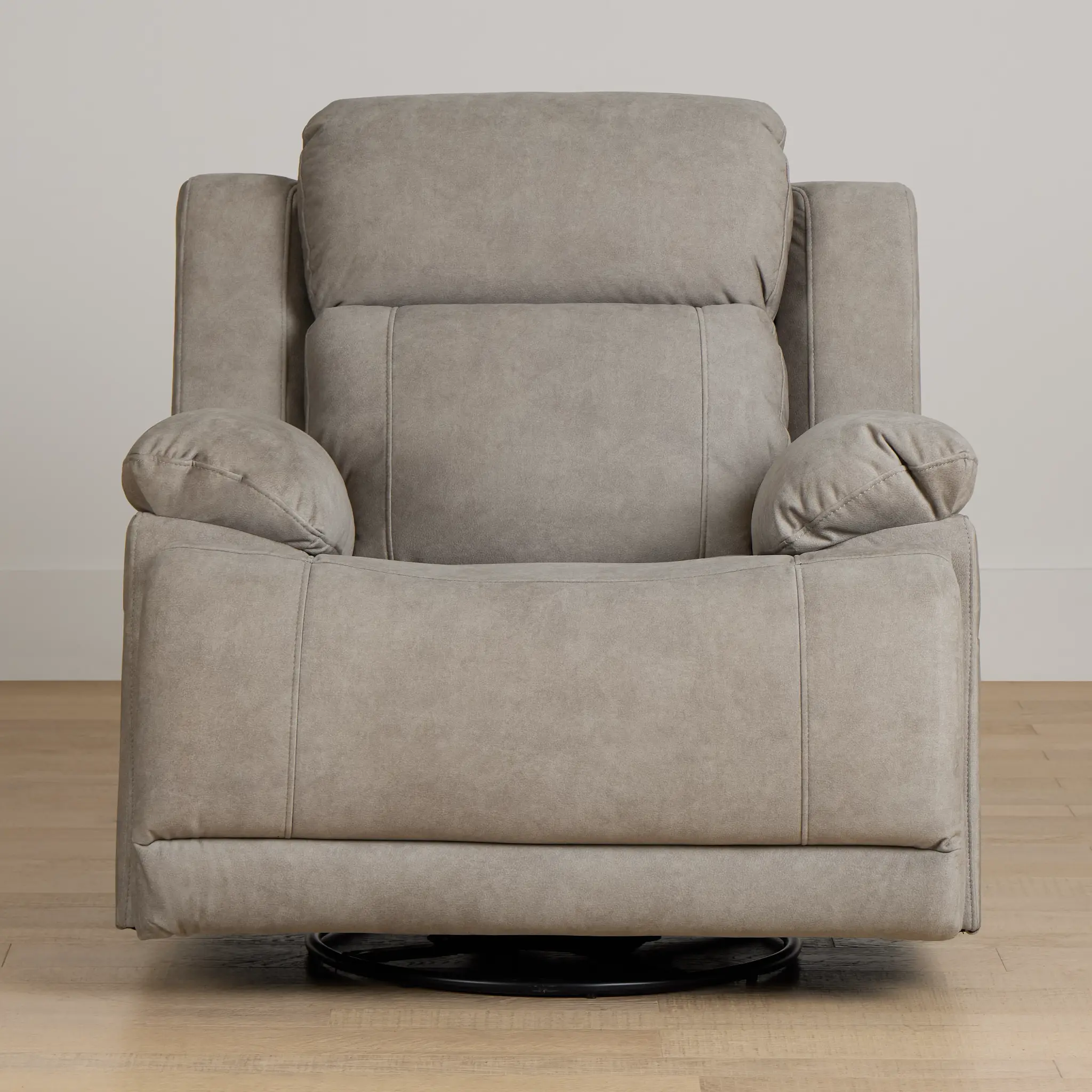 Benson Beige Micro Power Swivel Glider Recliner Benson Beige Micro Power Swivel Glider Recliner