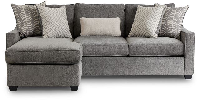 Bianca Gray Fabric Chaise Sectional