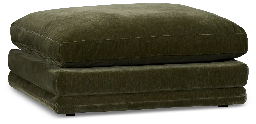 Jules Green Velvet Ottoman Jules Green Velvet Ottoman