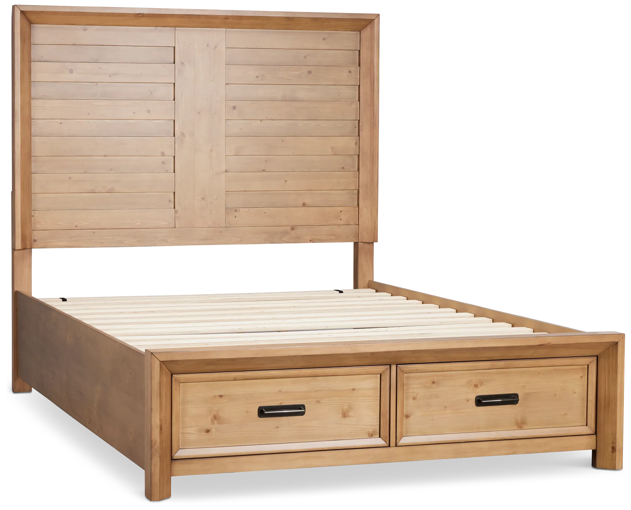 Vail Light Tone Panel Storage Bed