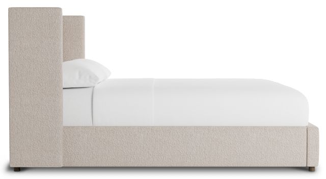 Captiva Elite Taupe 48" Upholstered Shelter Bed