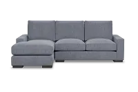 Edgewater Elevation Gray Left Chaise Sectional