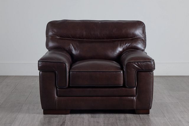 Alexander Dark Brown Leather Chair