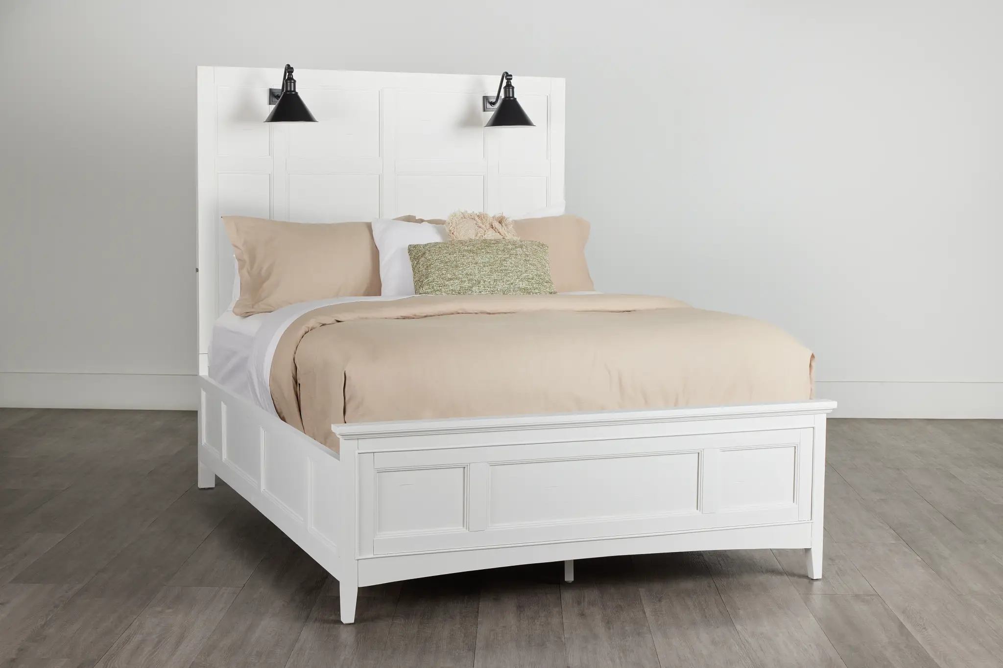 Heron Cove White Panel Bed With Lights Heron Cove White Panel Bed With Lights