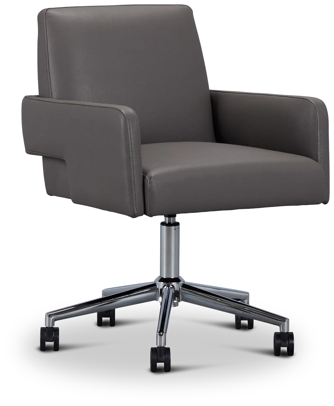 Skye Dark Gray Swivel Desk Chair