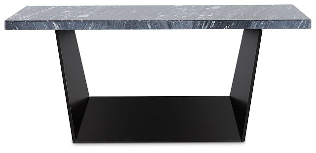 Auburn Dark Gray Marble Rectangular Table (2)