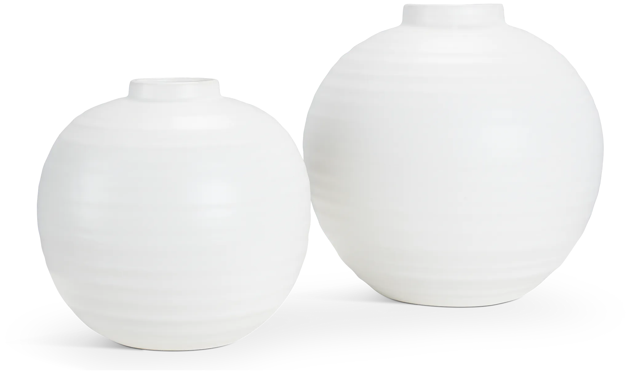 Leila White Small Vase