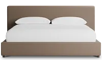 Grayton Joya Beige 44" Upholstered Platform Bed