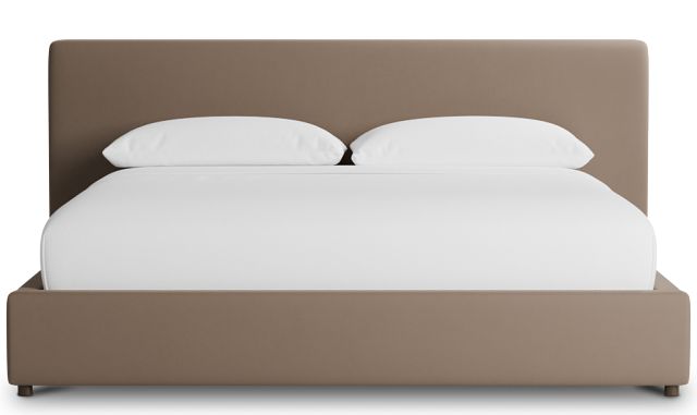 Grayton Joya Beige 44" Upholstered Platform Bed
