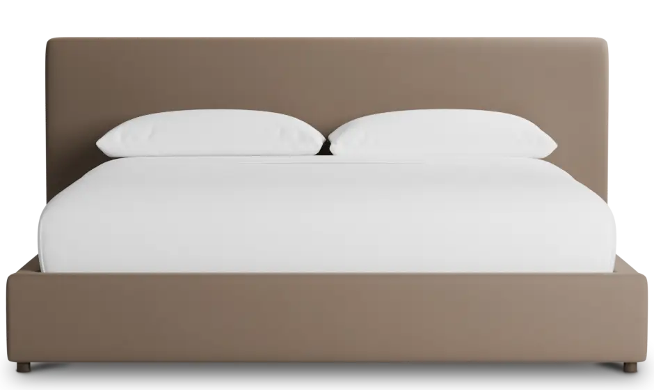 Grayton Joya Beige 44" Upholstered Platform Bed Grayton Joya Beige 44" Upholstered Platform Bed