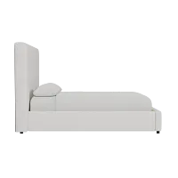 Grayton Lucy Light Beige 54" Upholstered Platform Bed