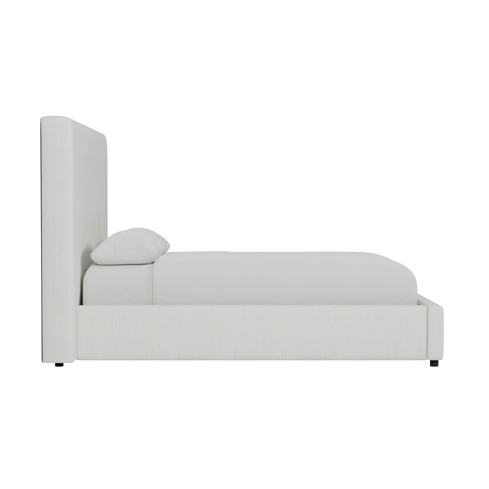 Grayton Lucy Light Beige 54" Upholstered Platform Bed Grayton Lucy Light Beige 54" Upholstered Platform Bed