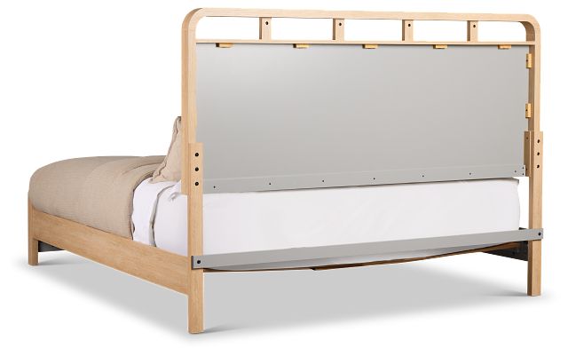 Lyndie Light Tone Panel Bed