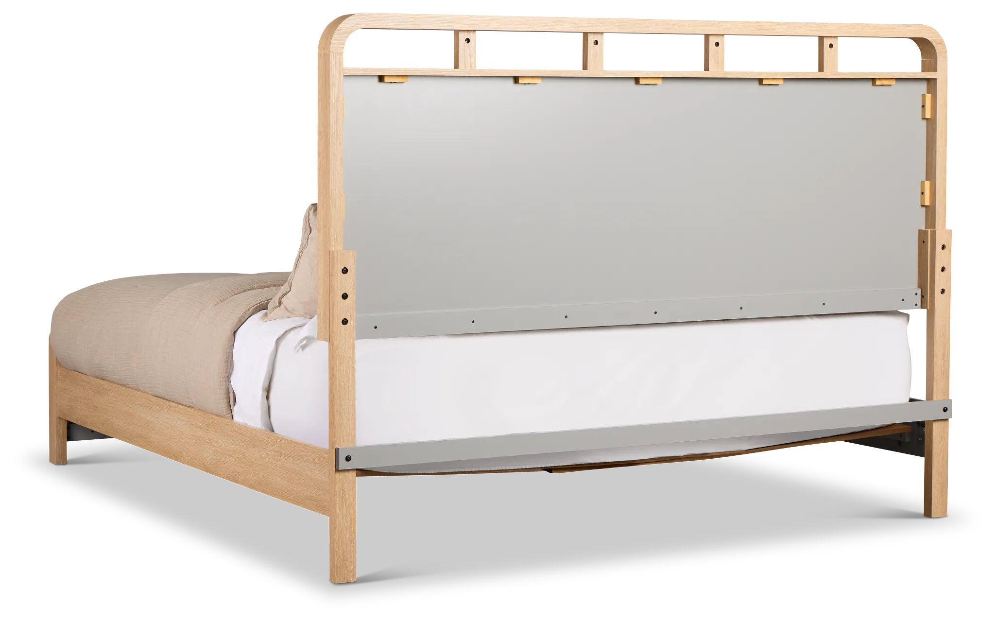Lyndie Light Tone Panel Bed