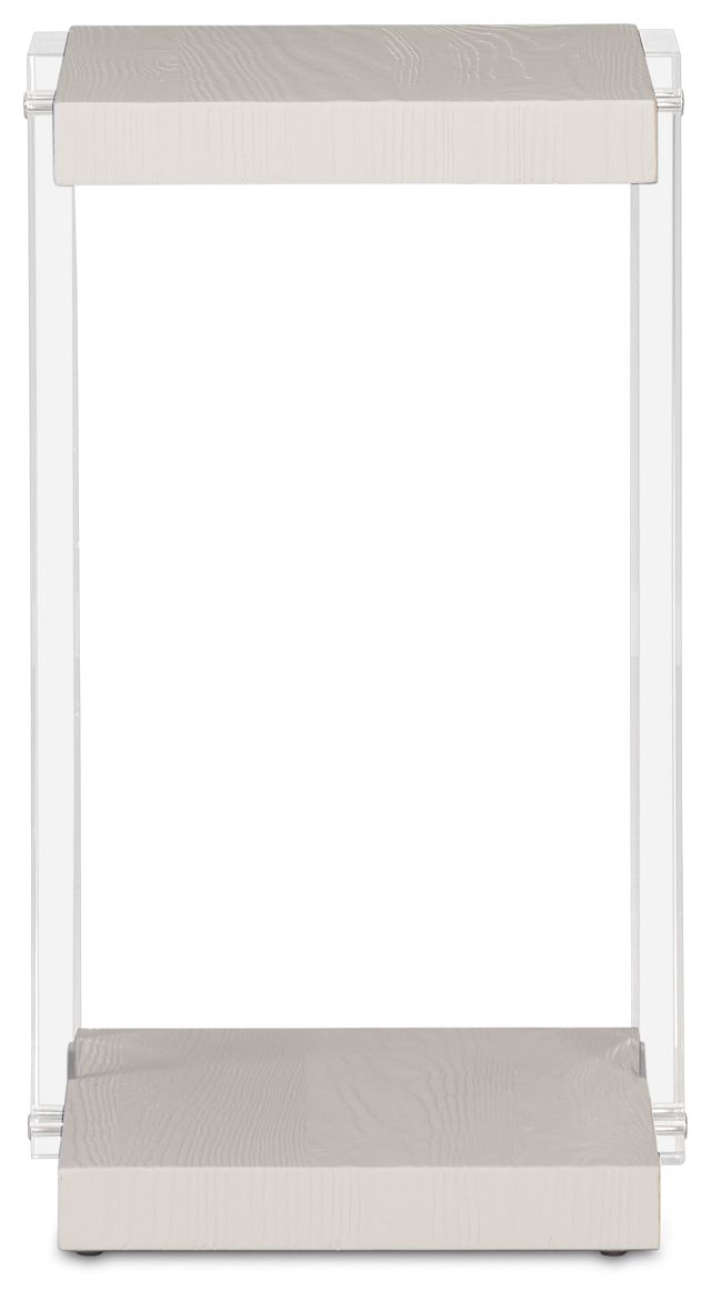 Gables White Rect Accent Table