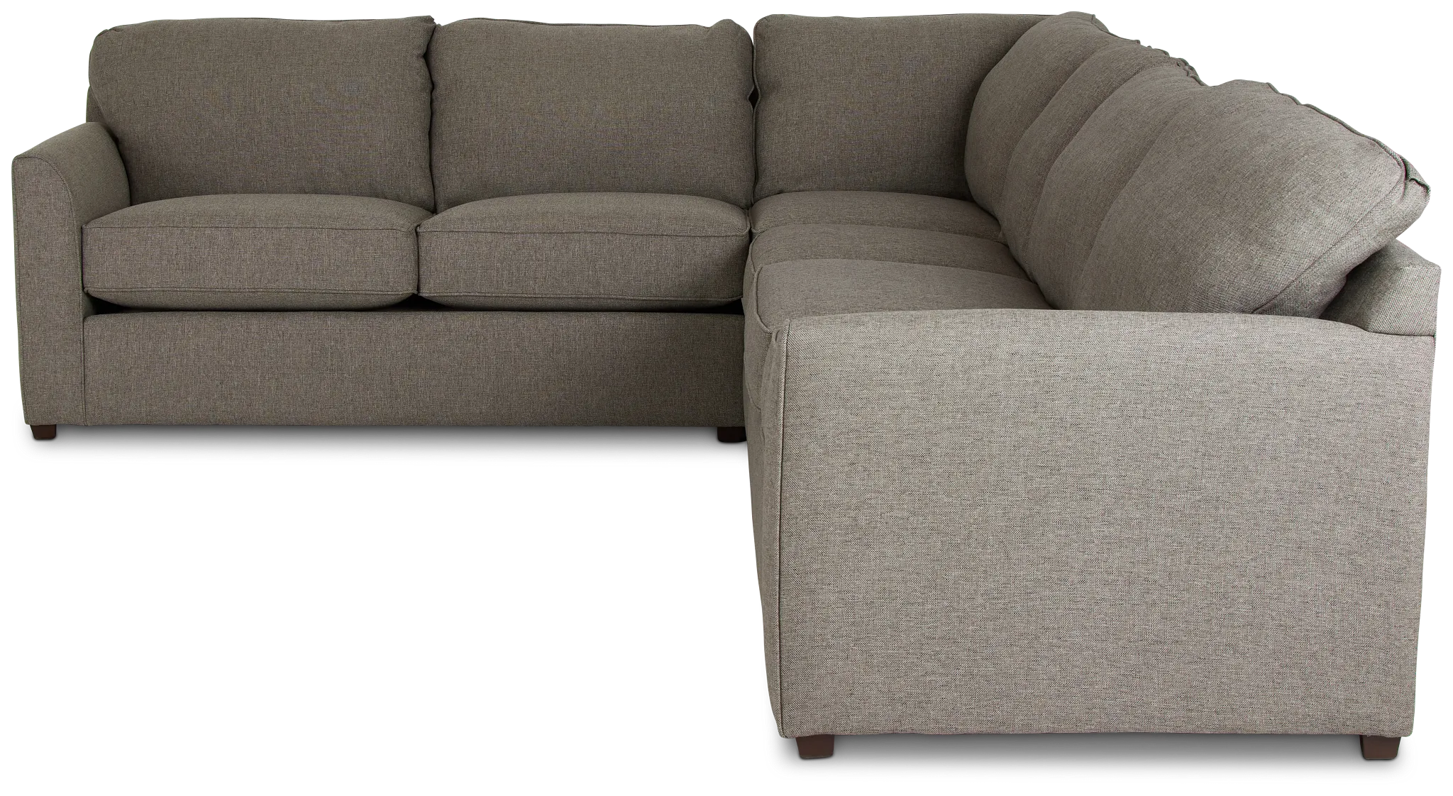 Asheville Brown Fabric Large Two-arm Sectional