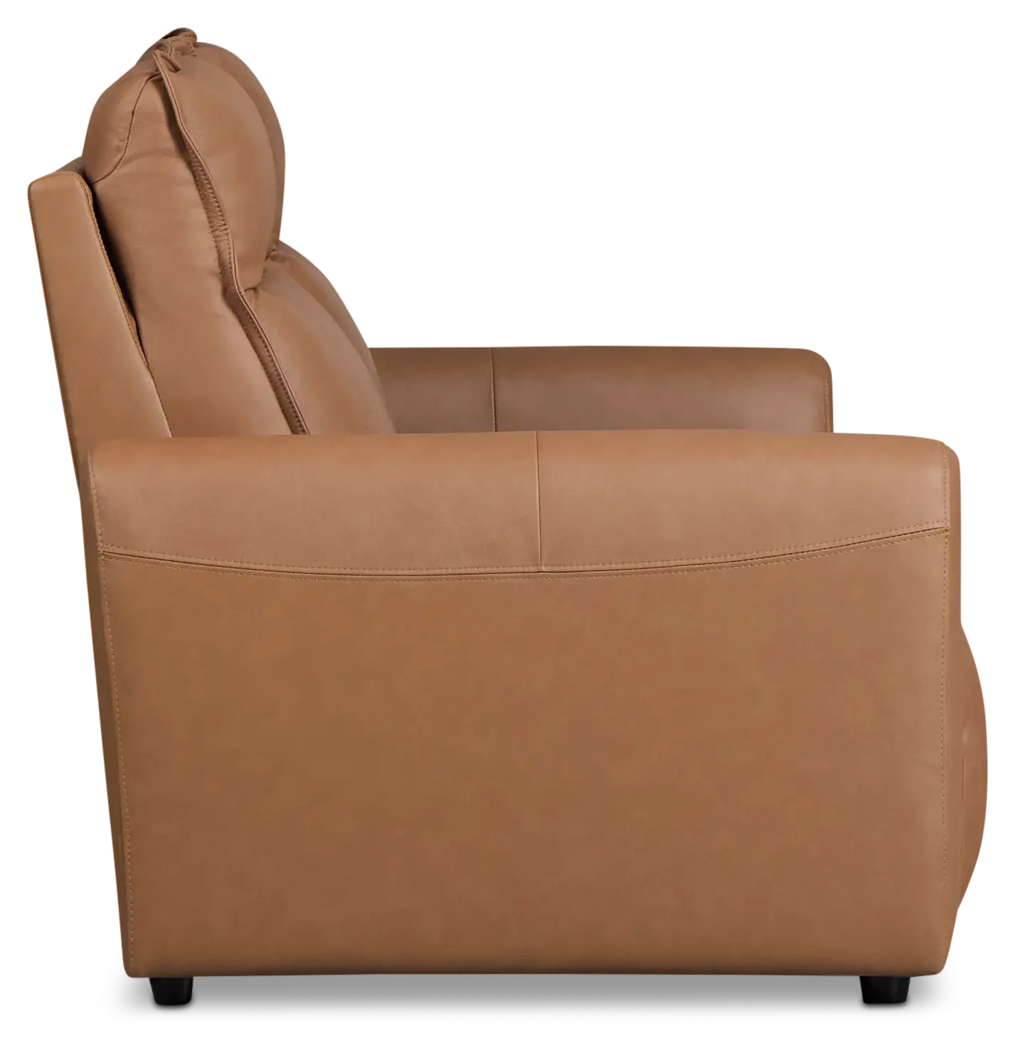 Edison Medium Brown Leather/Vinyl 2-piece Modular Power Reclining Sofa Edison Medium Brown Leather/Vinyl 2-piece Modular Power Reclining Sofa