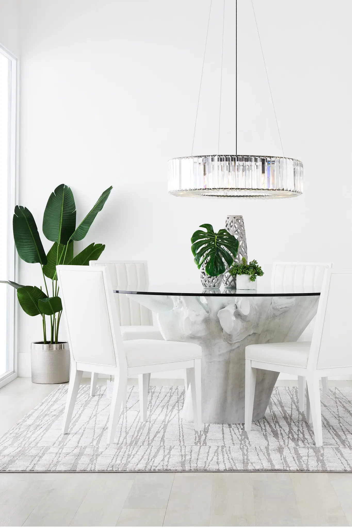 Ocean Drive Glass 60" Round Table Ocean Drive Glass 60" Round Table