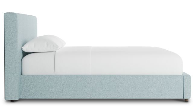 Grayton Elite Light Blue 44" Upholstered Platform Bed