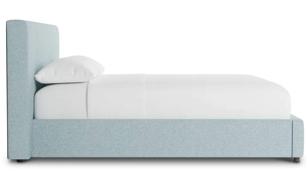 Grayton Elite Light Blue 44" Upholstered Platform Bed