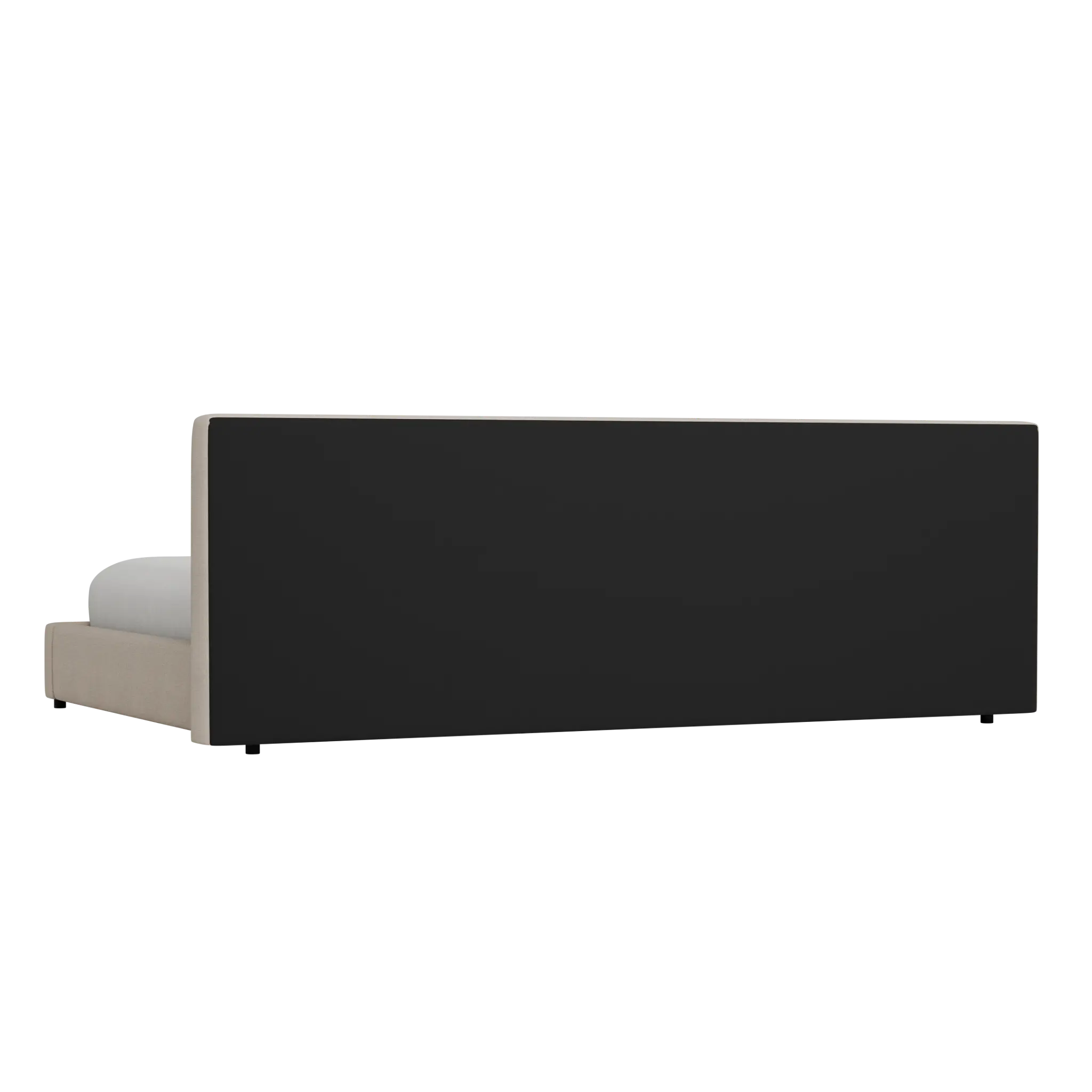 Grayton Linen Beige 44" Upholstered Platform Bed Grayton Linen Beige 44" Upholstered Platform Bed