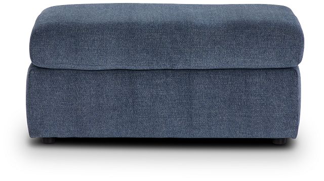 Noah Blue Fabric Ottoman