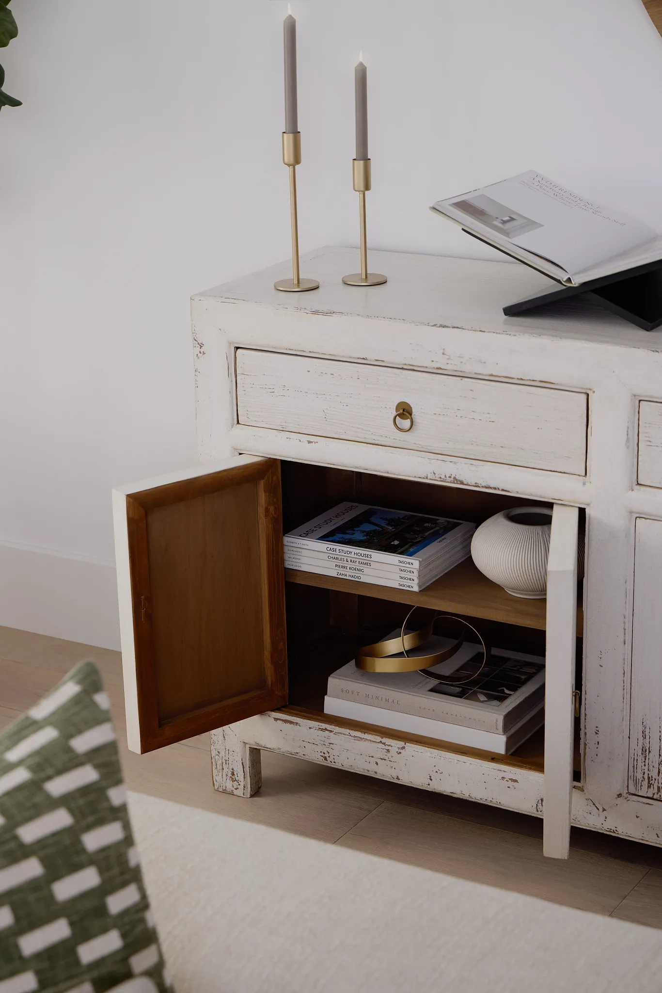 Ever White 6 Door Cabinet