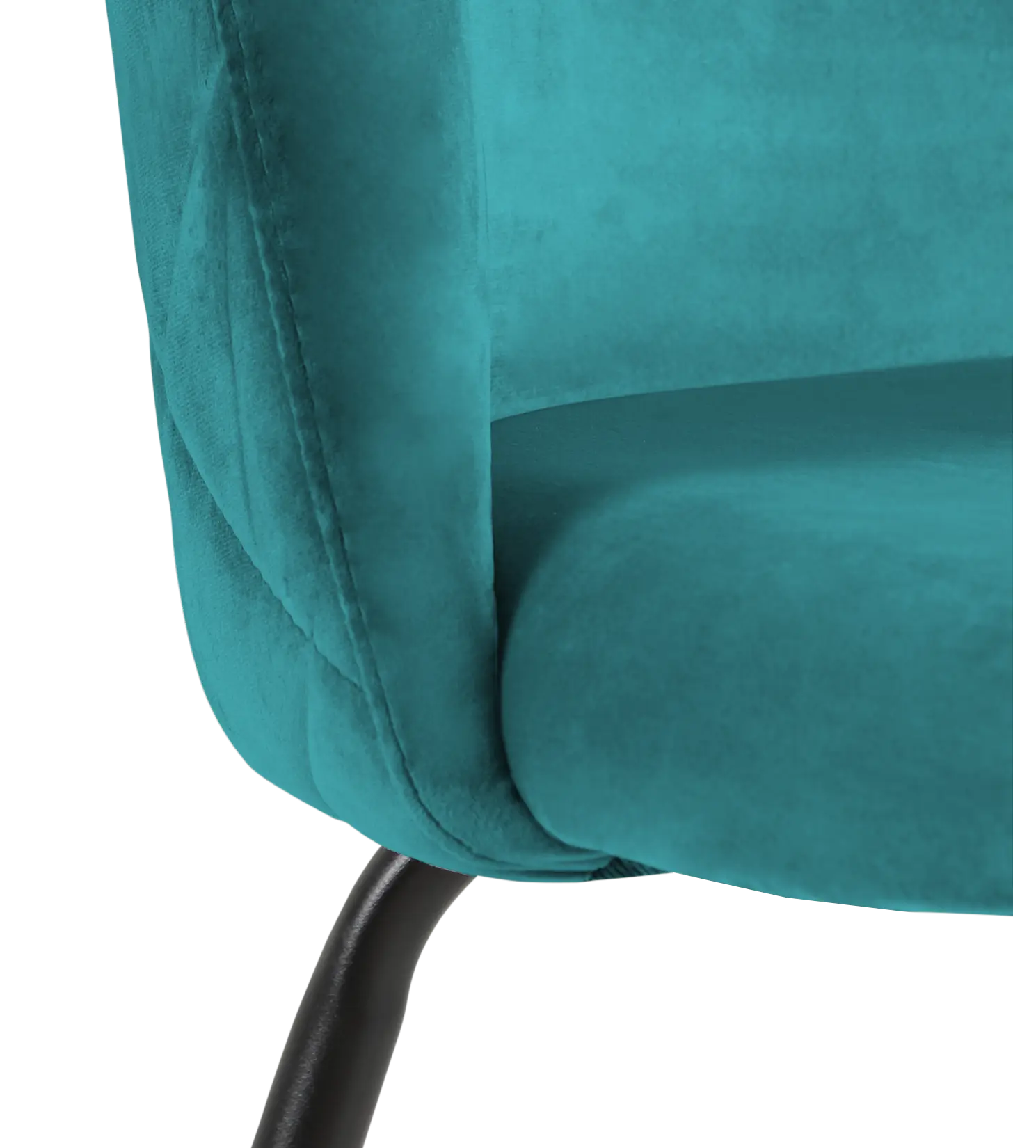 Capri Dark Teal Velvet Upholstered 24" Barstools W/black Legs Capri Dark Teal Velvet Upholstered 24" Barstools W/black Legs