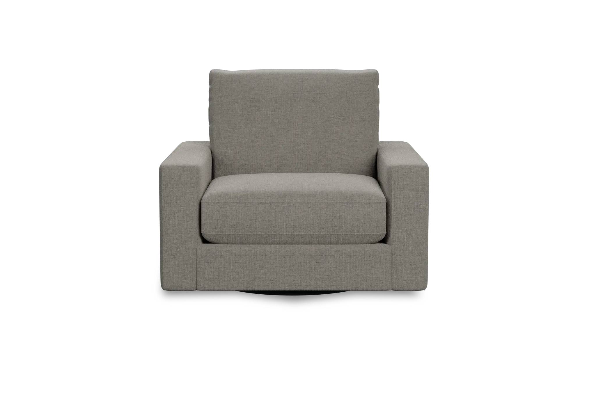 Edgewater Maguire Pewter Swivel Chair