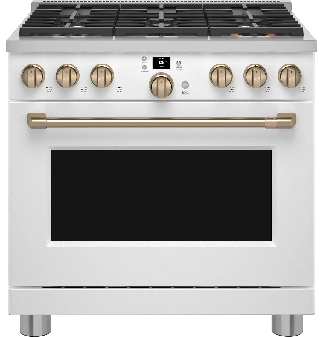 Cafe 366 Series White 36" Gas Range