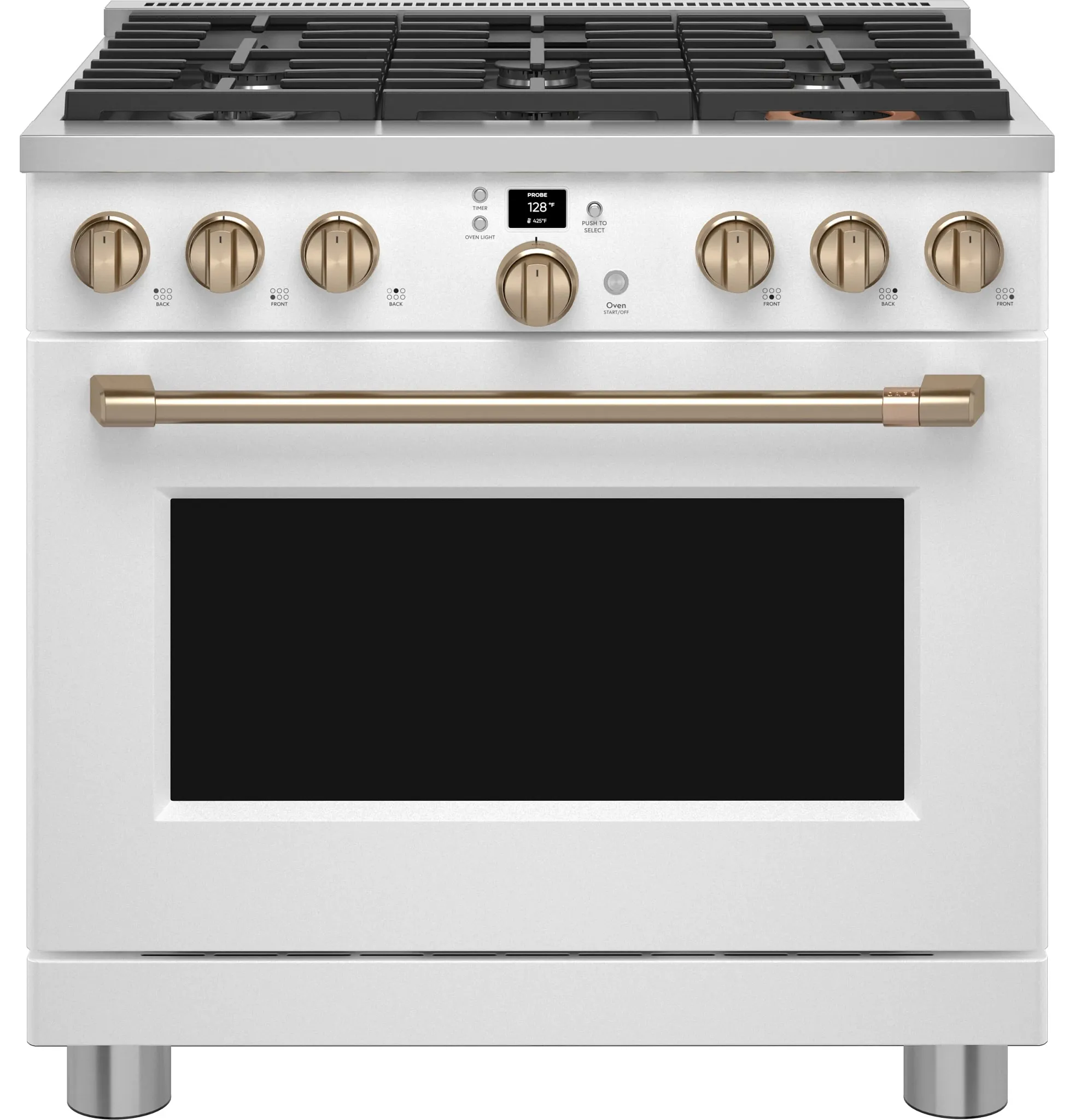 Cafe 366 Series White 36" Gas Range