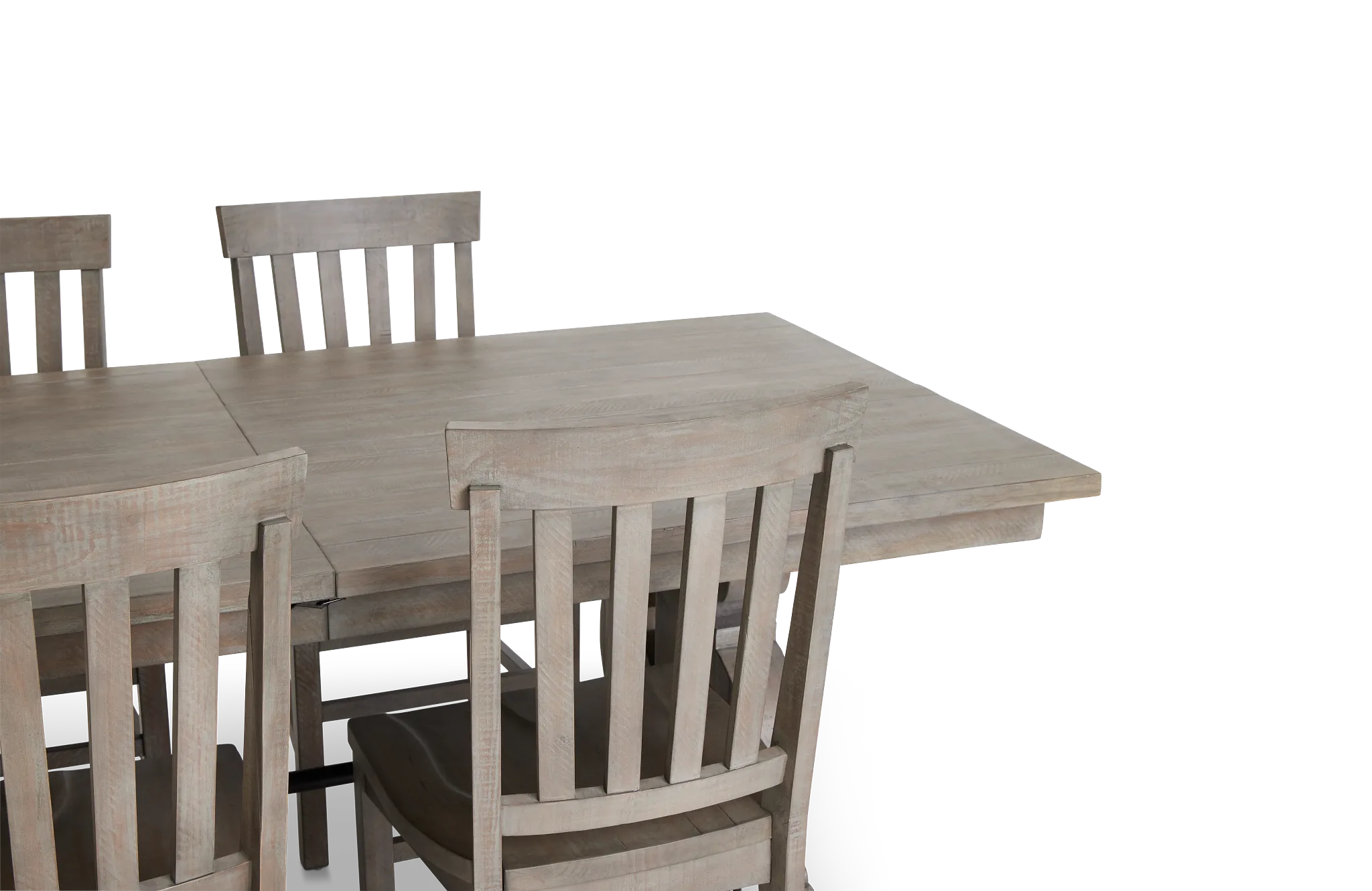Sonoma Light Tone Trestle Table & 4 Wood Chairs